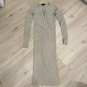 Atmosphere Beige Midi/Maxi Dress - Size 4 (Small)